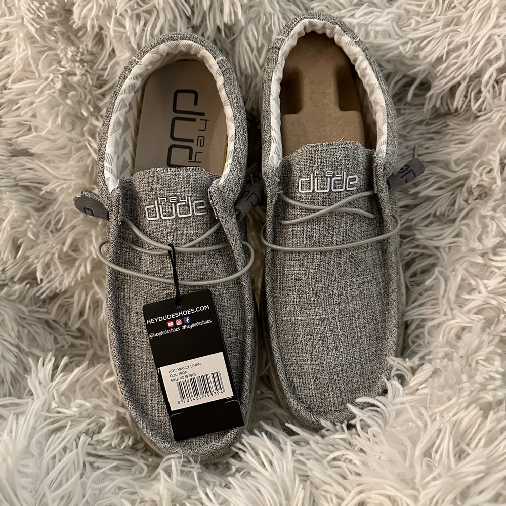 HEY DUDE MENS WALLY LINEN - BRAND NEW